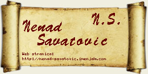 Nenad Savatović vizit kartica